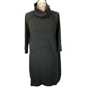 Anthropology ANAMA turtleneck gray high low sweater dress size large